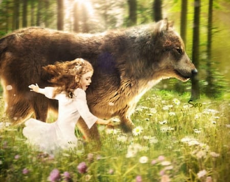 He's  Not A Big Bad Wolf - wolf, entertainment, breaking dawn, twilight saga, movies, renesmee