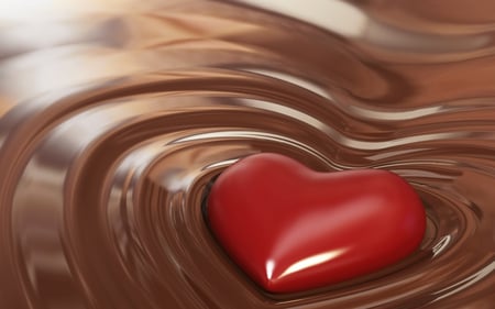 Sweet Heart - collages, abstract, red, photography, sweet, chocolate