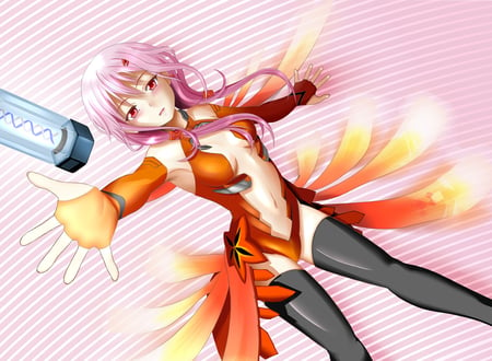 Inori Yuzuriha - anime, hot, girl, cute, blush, sweet