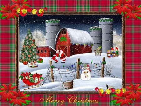 It's Almost Time .... - santa, farm, sleigh, christmas, country