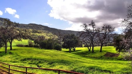 Farm - clouds, nature, farm, sky, other