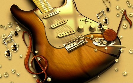 Guitar - music, guitar, entertainment, cool