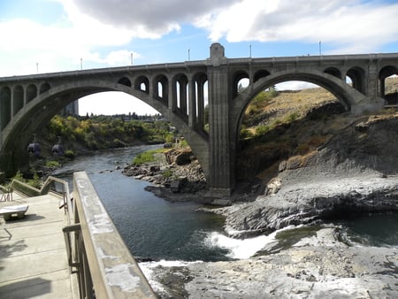 Spokane Bridge - spokane, bridge, washington, river