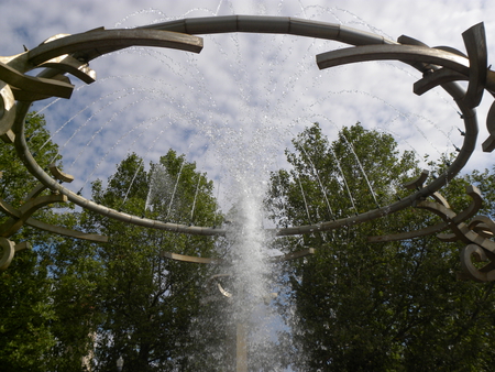 Water Fountain - structure, water fountain, water, spokane