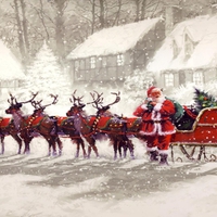 Santas On His Way