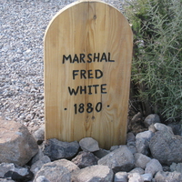 Fred White Tombtone from Boothill Cemetary