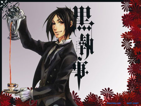 Black Butler - butler, black, tea, demon