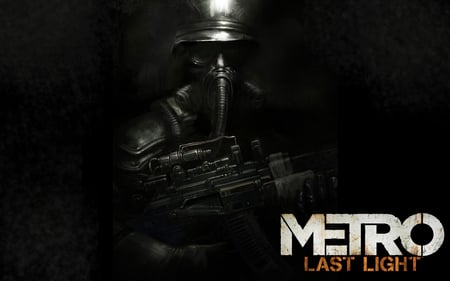 Metro - widescreen, black, metro, metal, game, warrior