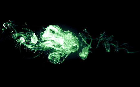 Turquoise Smoke - black, turquoise, smoke, background