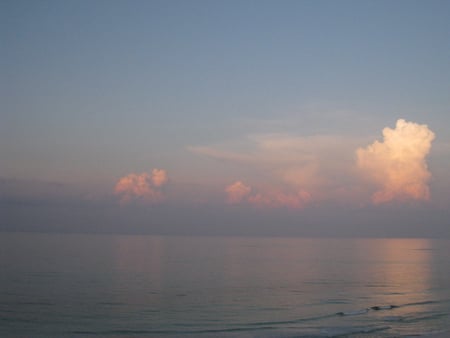 Reflection - water, beach, ocean, sun, sunrise