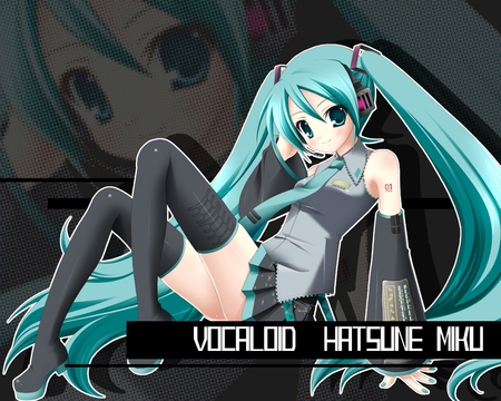 Chill a Pose - vocaloid, miku hatsune, hatsune miku, miku background, solo, miku, pose, hatsune, background miku