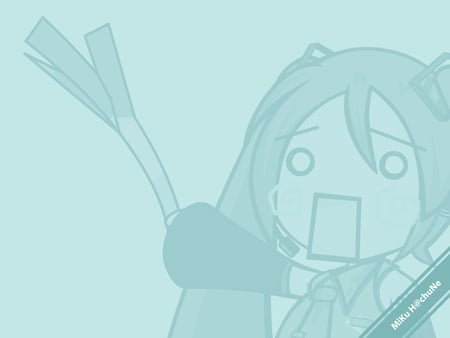 Miku Wants! - hatsune, miku, miku hatsune, vocaloid, blue, blue background, leek, chibi, hatsune miku