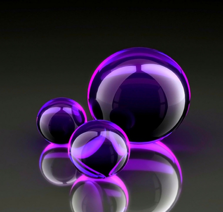 purple orbs - purple, abstract, cool, color, orbs