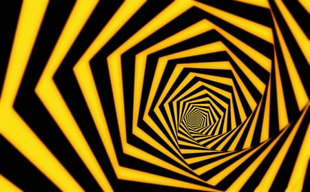 Yellow black hypnose - grafik, hypnose, design, computer, tunnel, graphik, beautiful, colors, desktop