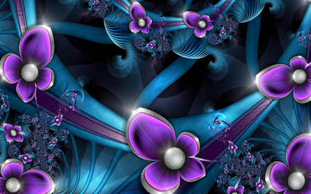 ╰☆╮ღ ❀butterflies fractal❀ღ ╰☆╮ - abstract, purple, fractal, butterflies