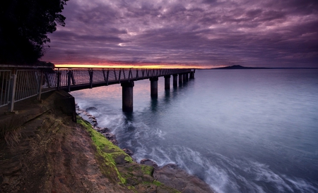 Bridge - nature, bridge, sea, other