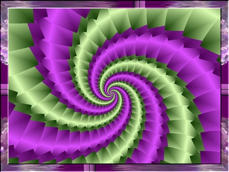 Square Spiral - spiral, white, square, purple