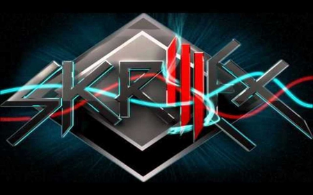 Skrillex - skrillex, red, black, blue