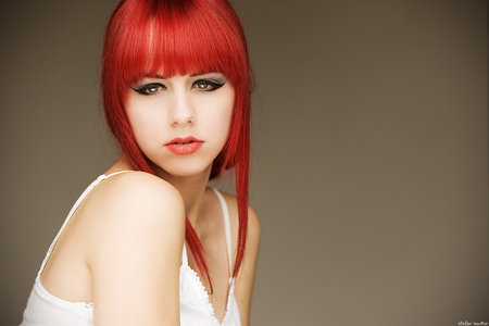 Tales-of-a-Strawberry-Girl - lady, red, eyes, hair, model