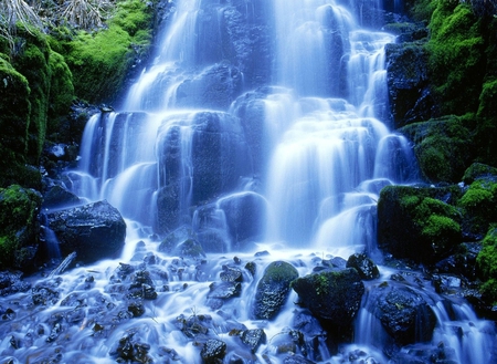 Waterfall - nature, waterfall, beautiful, other