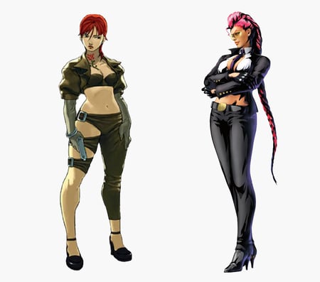 Crimson Viper and Sharon - fighter, street, crimson, sharon, viper