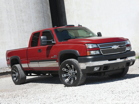 Fit For the Streetâ€” At Home in the Dirt - red, bowtie, truck, diesel