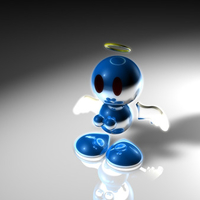 blue 3d angel