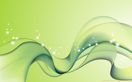 Amazing Colorful - green, color, 3d, ribbons