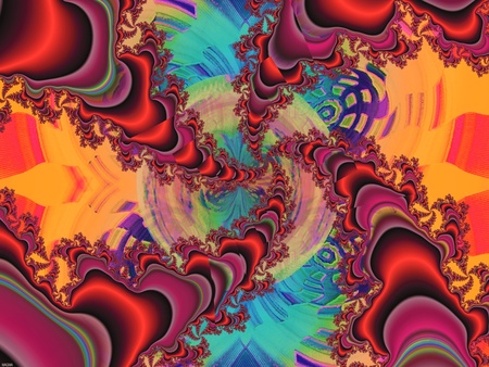 Extreme Fractals - abstract, trippy, druffix, colors, freaky, cool, flower, desktop, cyber, fractals, art