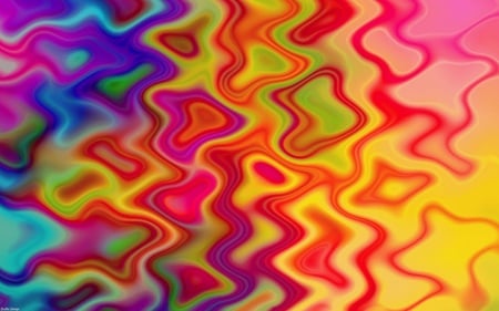 Power of colors - abstract, trippy, colors, freaky, cool, widescreen, power, art, wallpaper