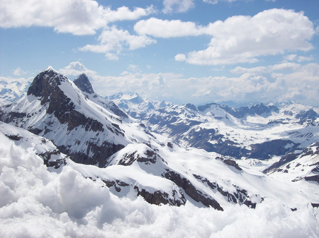 Like Heaven.. - white, beautiful, snow, mountains, heavenly