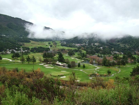 Mid Valley, CA - field, mountain, clouds, valley