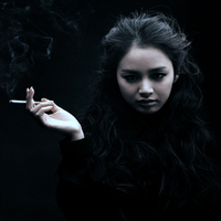 Smoke Girl Asian