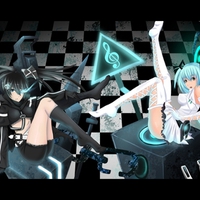 Blackâ˜…Rock Shooter & Hatsune Miku