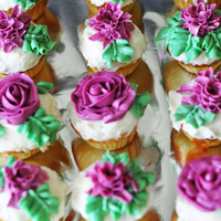 Purple Rose cupcakes for charismatic