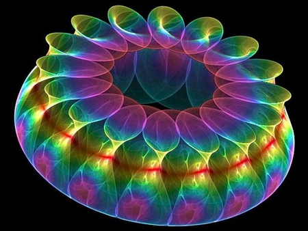 Chaoscope Fractal - black, colors, chaoscope, fractal