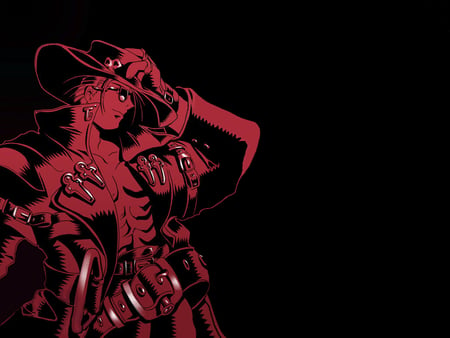 Red Johnny - johnny, black, game, anime, videogame, guilty gear, red