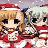 Vivio Takamachi and Einhart Stratos Christmas