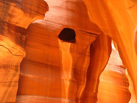 Orange Tear - orange, cave, tear, canyon