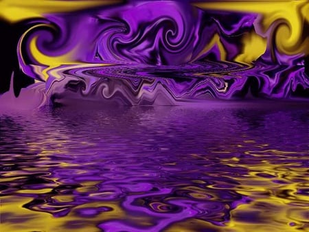 Purple and yellow Graphic Flood - purple, yellow, graphic, flood