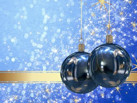 Merry Christmas - pretty, blue, christmas balls, stars, magic christmas, decorations, merry christmas, golden, xmas, bokeh, decoration, ball, happy new year, beautiful, balls, photography, beauty, gold, lovely, christmas, new year, christmas stars