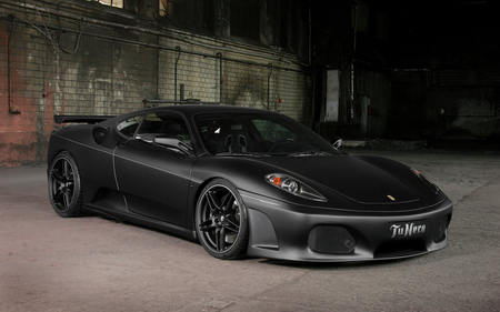 black Beauty - speed, car, blackcar, nfs, ferrari