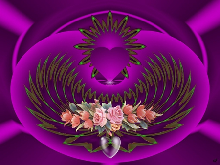 Sunday Bouquet - eye candy, collage, 3d, fractal, abstract