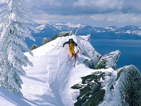 Skiing - sports, picture, cool, skiing