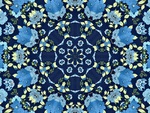 Kaleidoscope of Blue Flowers