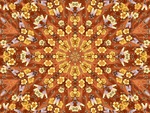 Kaleidoscope of Golden Flowers