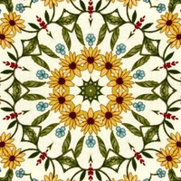 Kaleidoscope of Gold Daisies