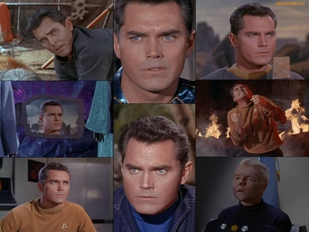 Jeffery Hunter as Captain Christopher Pike - jeffery hunter, the cage, cpt pike, captain pike