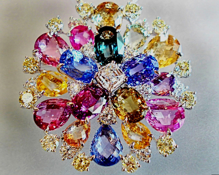 Brooch. - jewellery, gemstone, brooch, colour