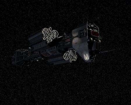 uss artimis - starship, lights, grey, stars, shadow